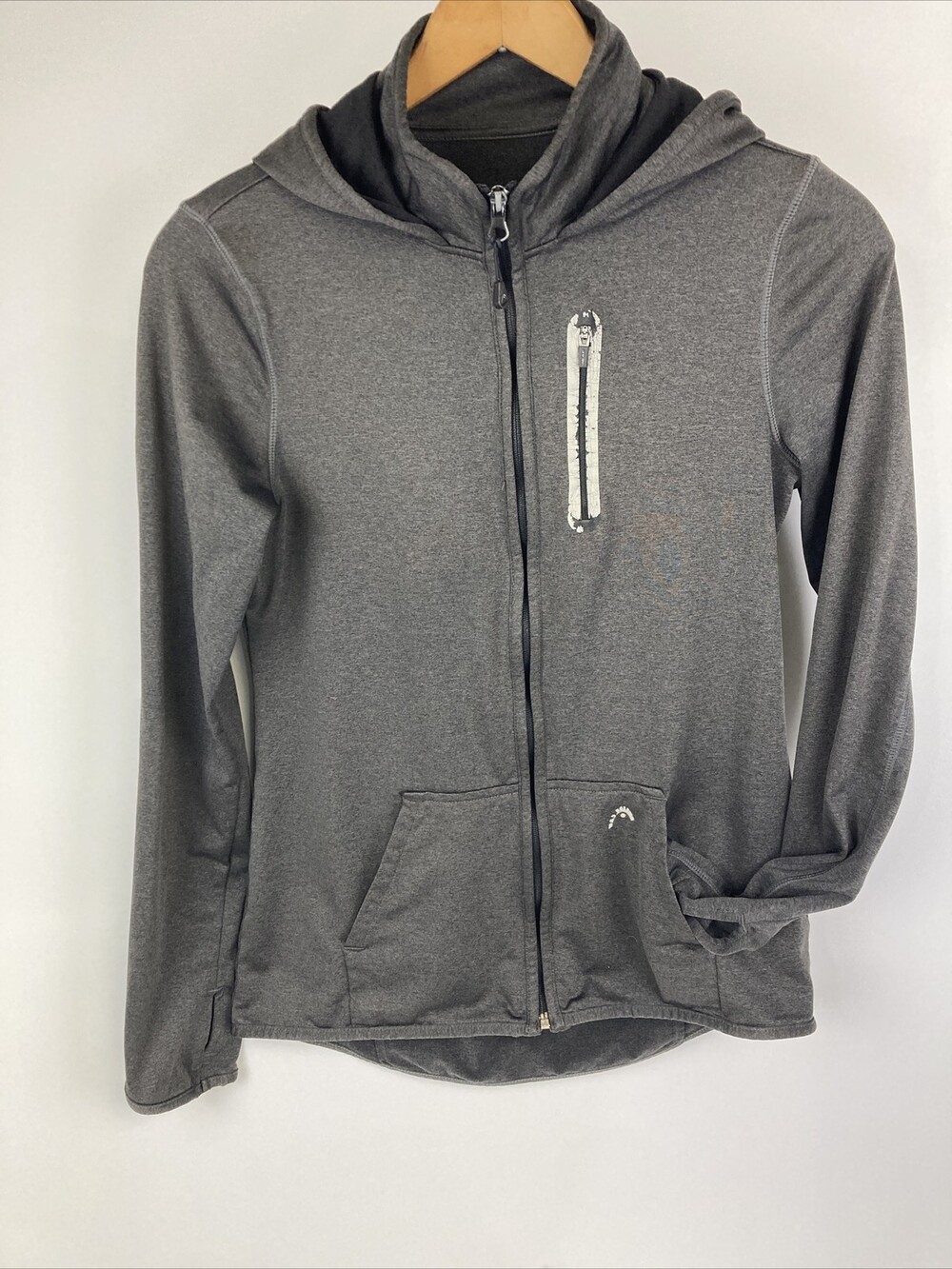 Women's Athletic Warm Tech Jacket Sweatshirt Long Sleeve with Thumb Hole